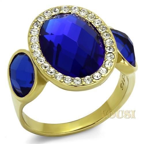 6.00 ct Synthetic sapphire ring
