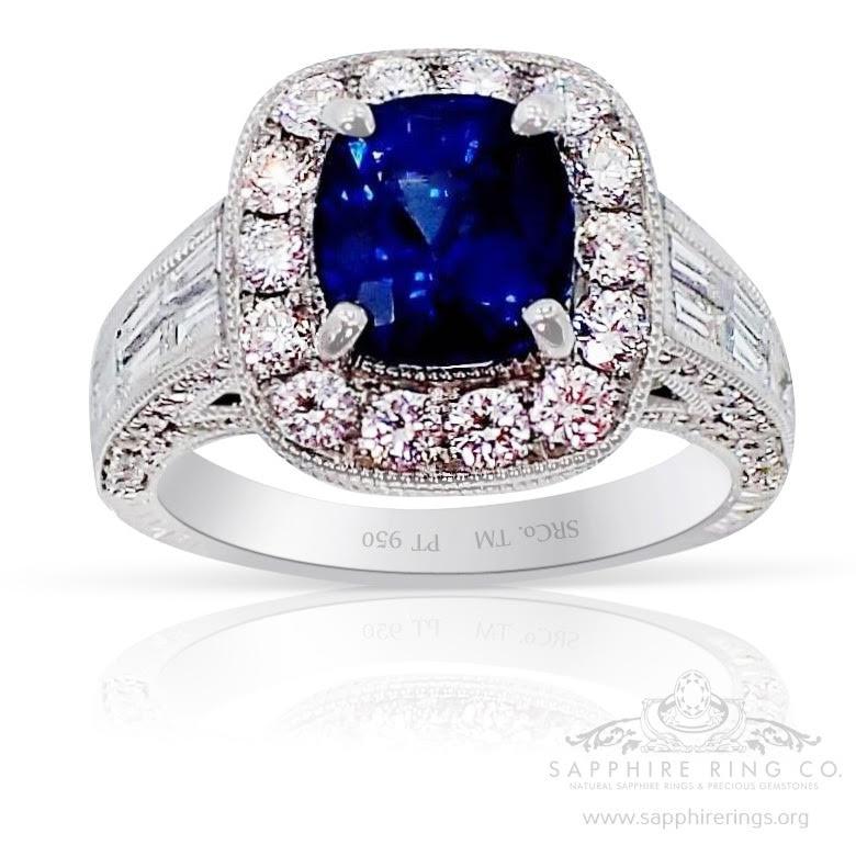 Blue-natural -sapphire ring