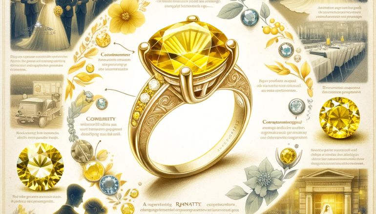 yellow sapphire wedding ring